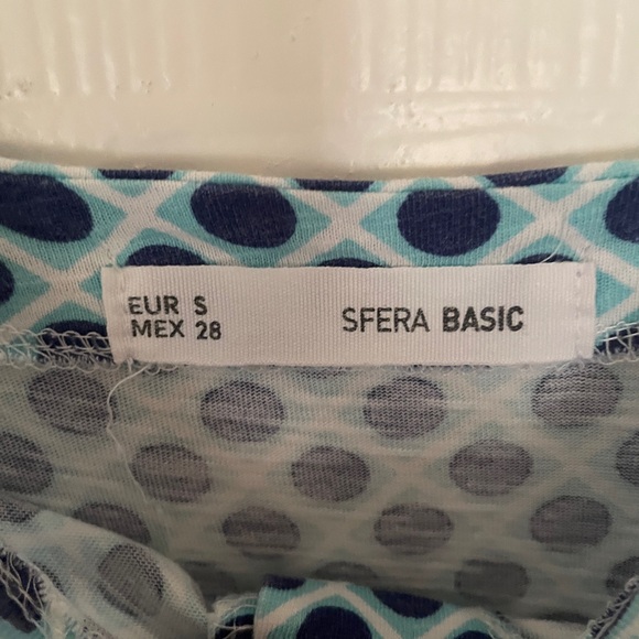 Blue and White Button-Down Midi Dress - Picture 4 of 5